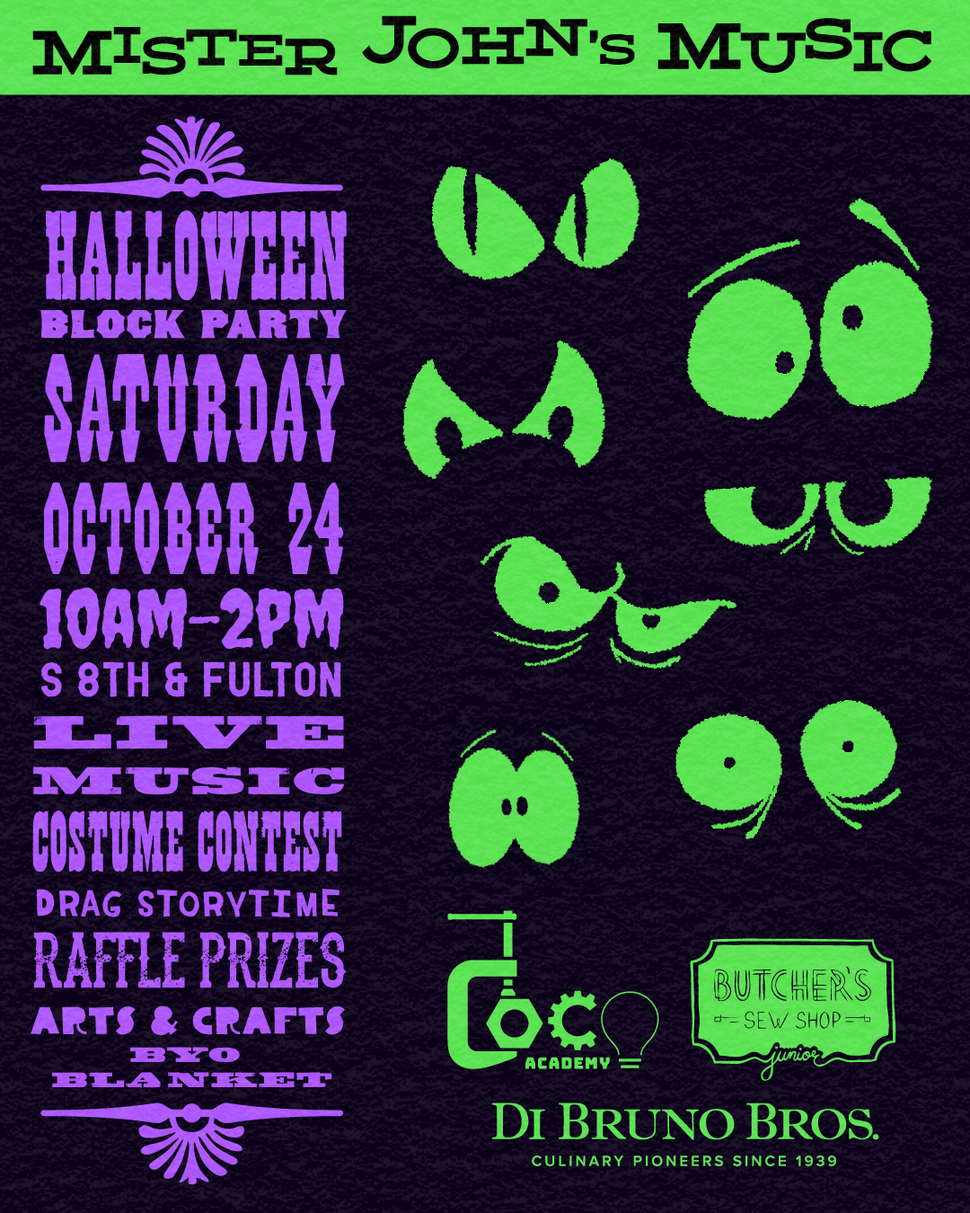 Mister John’s Halloween Block Party